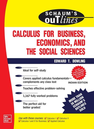 Image of - Schaum's Outline Of Calculus For Business Economics And The Social Sciences | Paperback