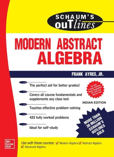 Image of - Schaum's Outline Of Modern Abstract Algebra | Paperback
