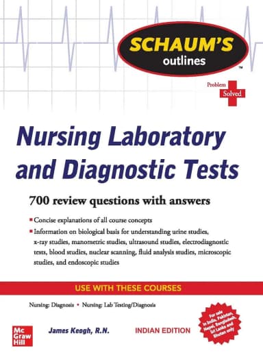 Image of - Schaum's Outline Of Nursing Laboratory And Diagnostic Tests Problem Solved | Paperback