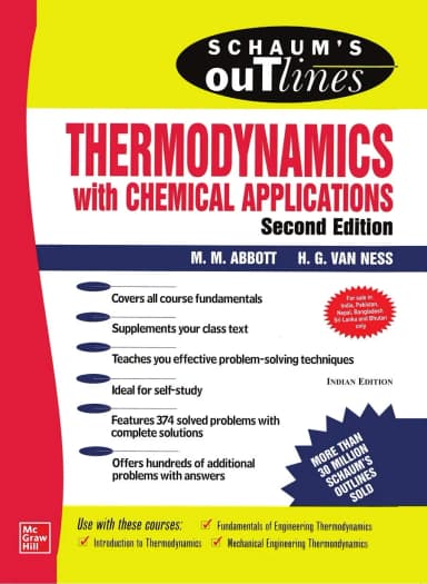 Image of - Schaum's Outline Of Thermodynamics With Chemical Applications 2nd Edition | Paperback