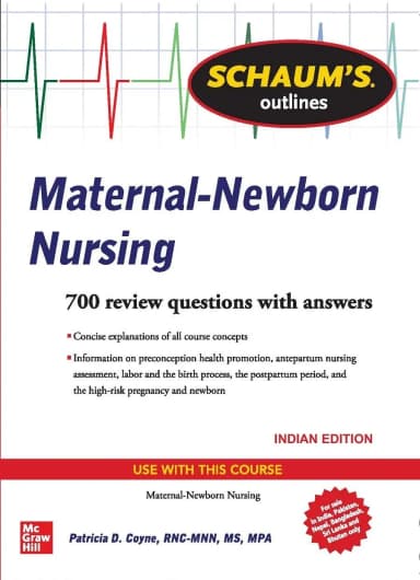 Image of - Schaum's Outlines Of Maternal Newborn Nursing | Paperback