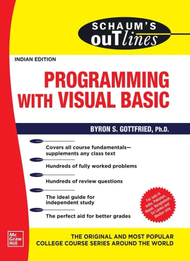 Image of - Schaum's Outlines Of Programming With Visual Basic | Paperback