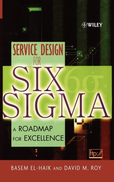 Image of - Service Design for Six Sigma A Roadmap for Excellence | Hardcover