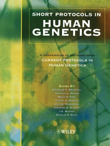 Image of - Short Protocols in Human Genetics | Paperback