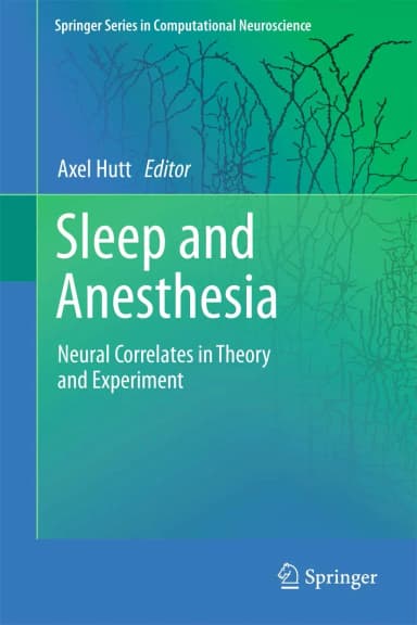 Image of - Sleep and Anesthesia | Hardcover