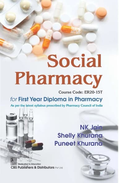 Image of - Social Pharmacy For First Year Diploma In Pharmacy (Course Code Er20-15T) | Paperback