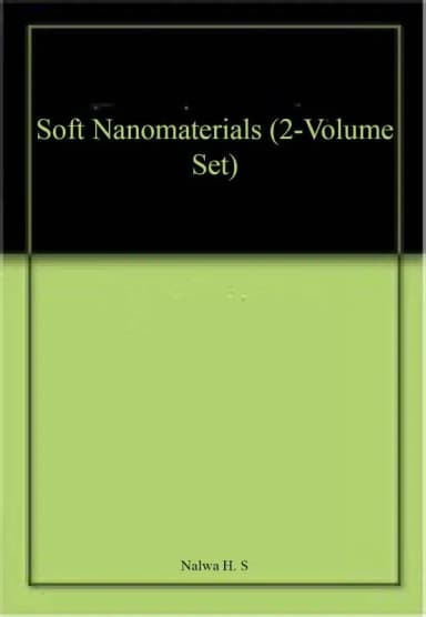 Image of - Soft Nanomaterials 2 Vol Set | Hardcover