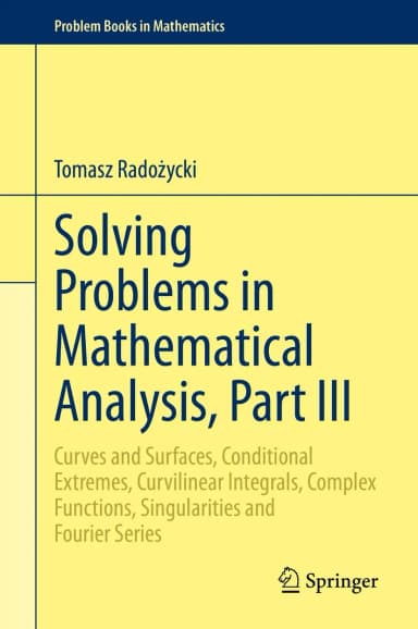 Image of - Solving Problems In Mathematical Analysis Part 3 | Hardcover