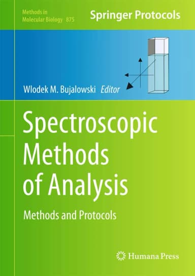 Image of - Spectroscopic Methos of Analysis | Hardcover