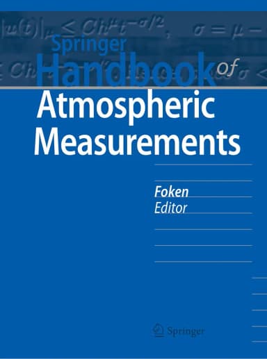 Image of - Springer Handbook Of Atmospheric Measurements | Hardcover