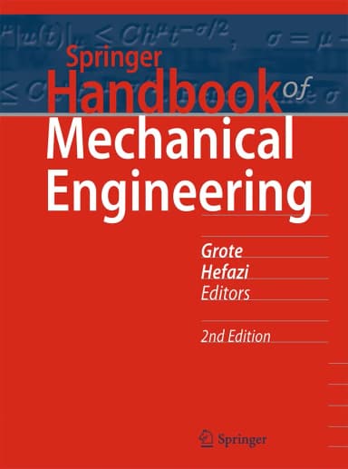 Image of - Springer Handbook Of Mechanical Engineering 2nd Edition | Hardcover