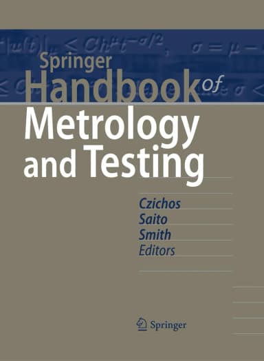 Image of - Springer Handbook of Metrology and Testing | Hardcover