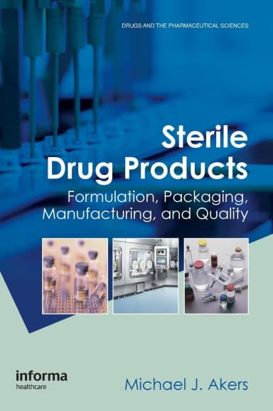 Image of - Sterile Drug Products Formulation | Packaging | Manufacturing and Quality | Hardcover