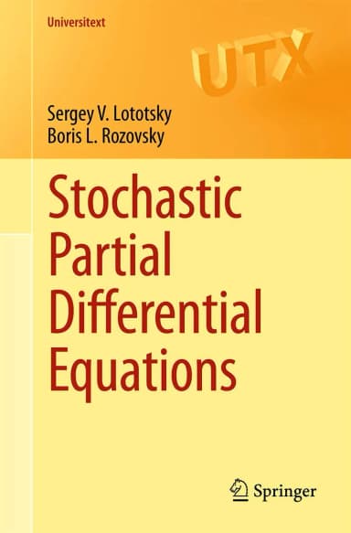 Image of - Stochastic Partial Differential Equations | Paperback