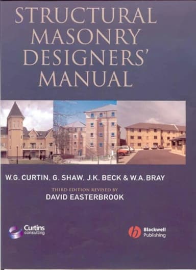 Image of - Structural Masonry Designers' Manual | Third Edition | Hardcover