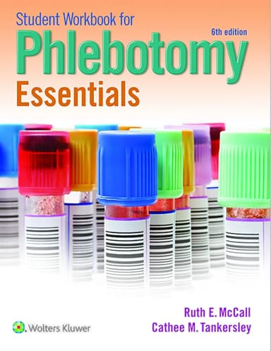 Image of - Student Workbook for Phlebotomy Essentials | 6th Edition | Paperback