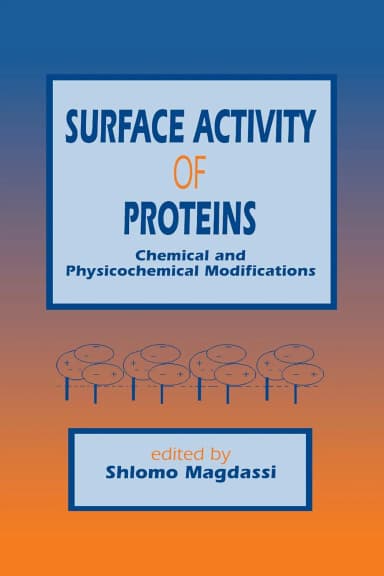 Image of - Surface Activity of Proteins Chemical and Physicochemical Modifications