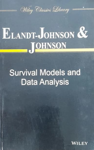 Image of - Survival Models and Data Analysis | Paperback