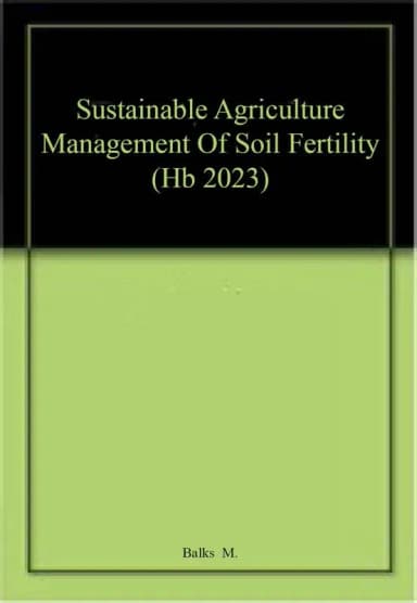Image of - Sustainable Agriculture Management of Soil Fertility | Hardcover