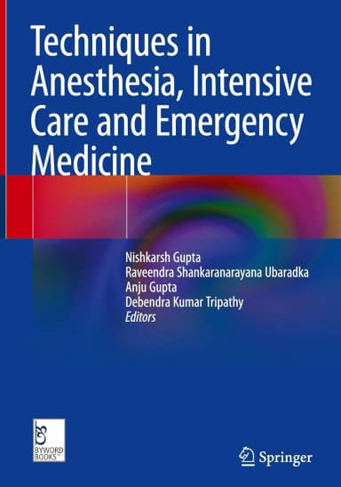 Image of - Techniques In Anesthesia Intensive Care And Emergency Medicine | Hardcover