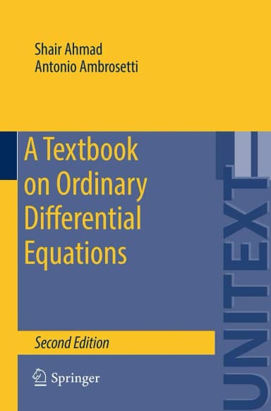 Image of - A Textbook on Ordinary Differential Equations | 2nd Edition | Paperback