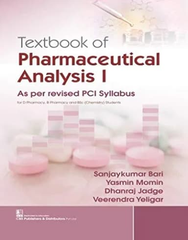 Image of - Textbook of Pharmaceutical Analysis I As per revised PCI Syllabus | Paperback