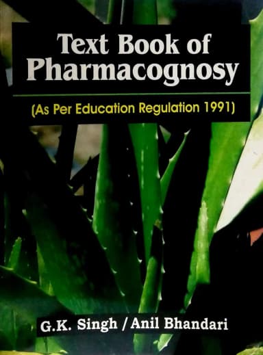 Image of - Textbook of Pharmacognosy (As per Education Regulation 1991)