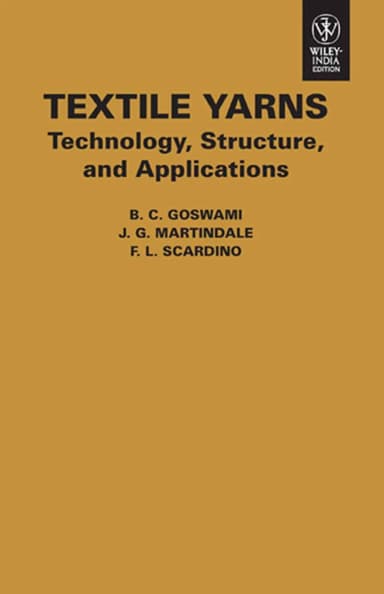 Image of - Textile Yarns Technology | Structure | and Applications | Paperback