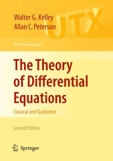 Image of - The Theory of Differential Equations Classical and Qualitative | 2nd Edition | Paperback
