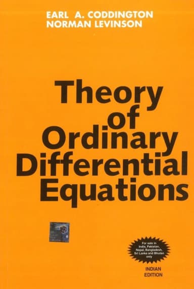 Image of - Theory of Ordinary Differential Equations | Paperback