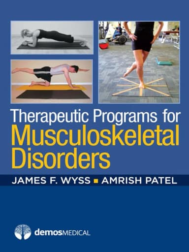 Image of - Therapeutic Programs for Musculoskeletal Disorders With DVD | Paperback