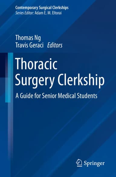 Image of - Thoracic Surgery Clerkship A Guide For Senior Medical Students | Paperback