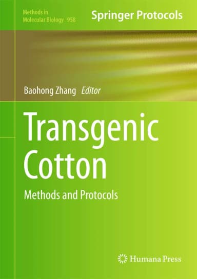 Image of - Transgenic Cotton Methods and Protocols | Hardcover