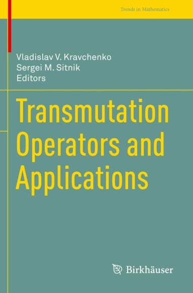 Image of - Transmutation Operators And Applications | Paperback