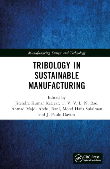 Image of - Tribology In Sustainable Manufacturing | Hardcover