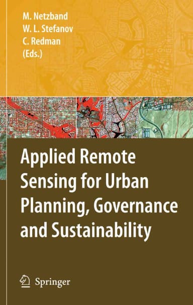 Image of - Applied Remote Sensing for Urban Planning Governance & Sustainability | Paperback