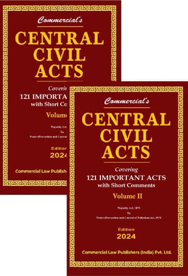 Image of - Central Civil Acts covering 121 Important Acts with short comments