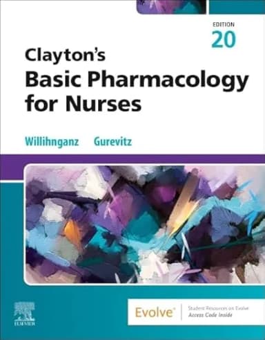 Image of - Clayton’s Basic Pharmacology for Nurses -20th Edition
