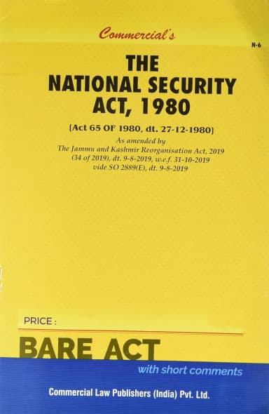 Image of - National Security Act, 1980