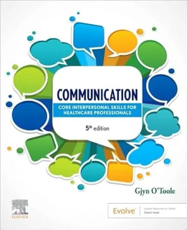 Image of - Communication: Core Interpersonal Skills for Healthcare Professionals -5th Edition
