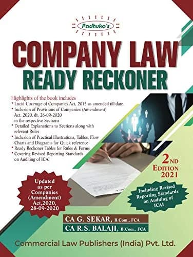 Image of - Company Law Ready Reckoner 2nd Edition