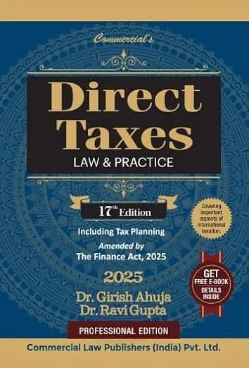 Image of - Direct Taxes Law and Practice (DTL) 17th Edition