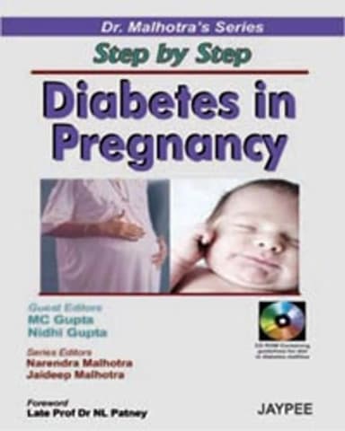 Image of - Step By Step Diabetes In Pregnancy With Cd-Rom(Dr.Malhotra'S Series) | 1st Edition