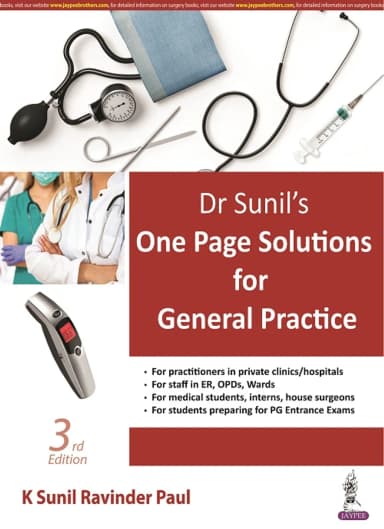 Image of - Dr Sunil’S One Page Solutions For General Practice | Paperback