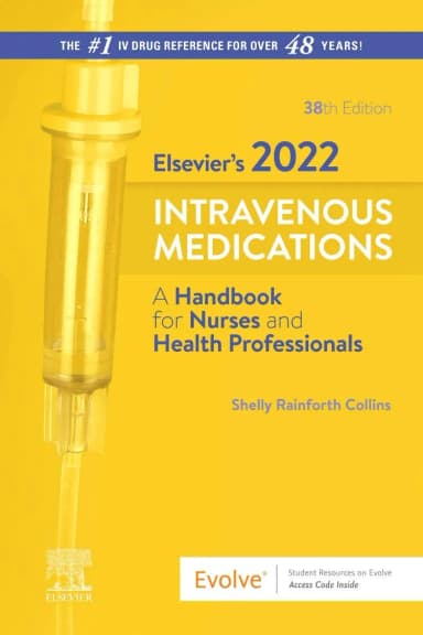 Image of - (Old)Elsevier’S 2022 Intravenous Medications: A Handbook For Nurses And Health Professionals | Ringbound