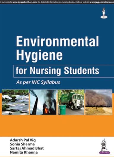 Image of - Environmental Hygiene For Nursing Students As Per Inc Syllabus | Paperback