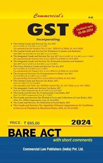 Image of - GST Acts with Rules, 2017