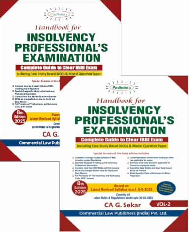 Image of - Handbook for Insolvency Professional’s Examination (2 Vol. Set) 8th Edition
