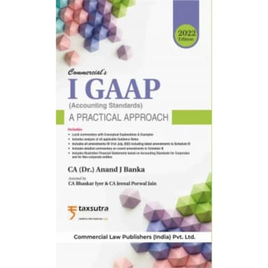 Image of - I GAAP (Indian Accounting Standards) A Practical Approach 2022 Edition