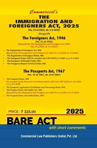 Image of - Immigration and Foreigners Act, 2025